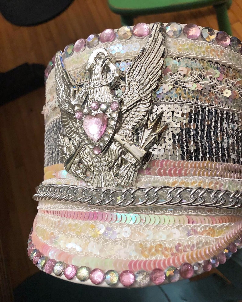 CUSTOM Marching Band Hat. Captain Hat. Festival Hat. Burning Man Hat