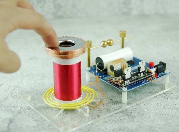Tiny tesla coil DIY Kits SGTC BALL-GAP Discharger spark gap tesla coil science 