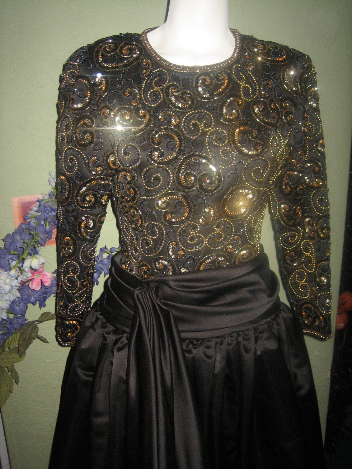 black tie oleg cassini vintage