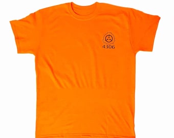 Oranje SCP-shirt D-Klasse met patch