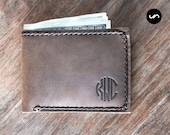 Front Pocket Slim Wallet for Men Genuine Leather Minimalist Credit Card Holder Personalized gift for men Groomsmen Mens Wallet 024