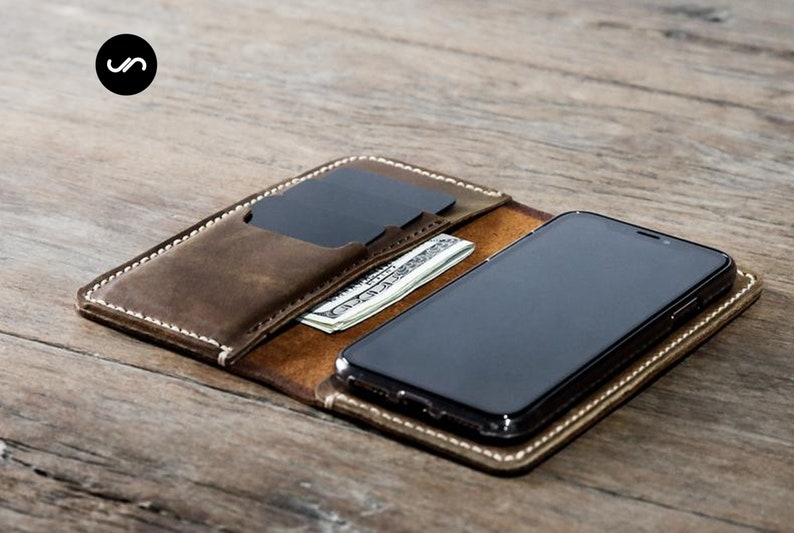 IPhone Wallet Case PERSONALIZED Leather iPhone Case Leather Etsy.de