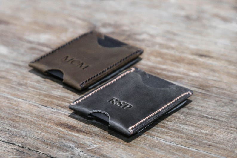 Minimalist Money Clip Wallet Money Clip Card Sleeve Card Etsy - image 0