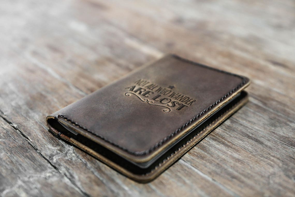 Passport Holder Passport Book Cover PERSONALIZED Leather Etsy