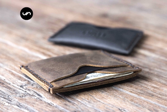 Minimalist Real Leather Wallet with ID Card Holder