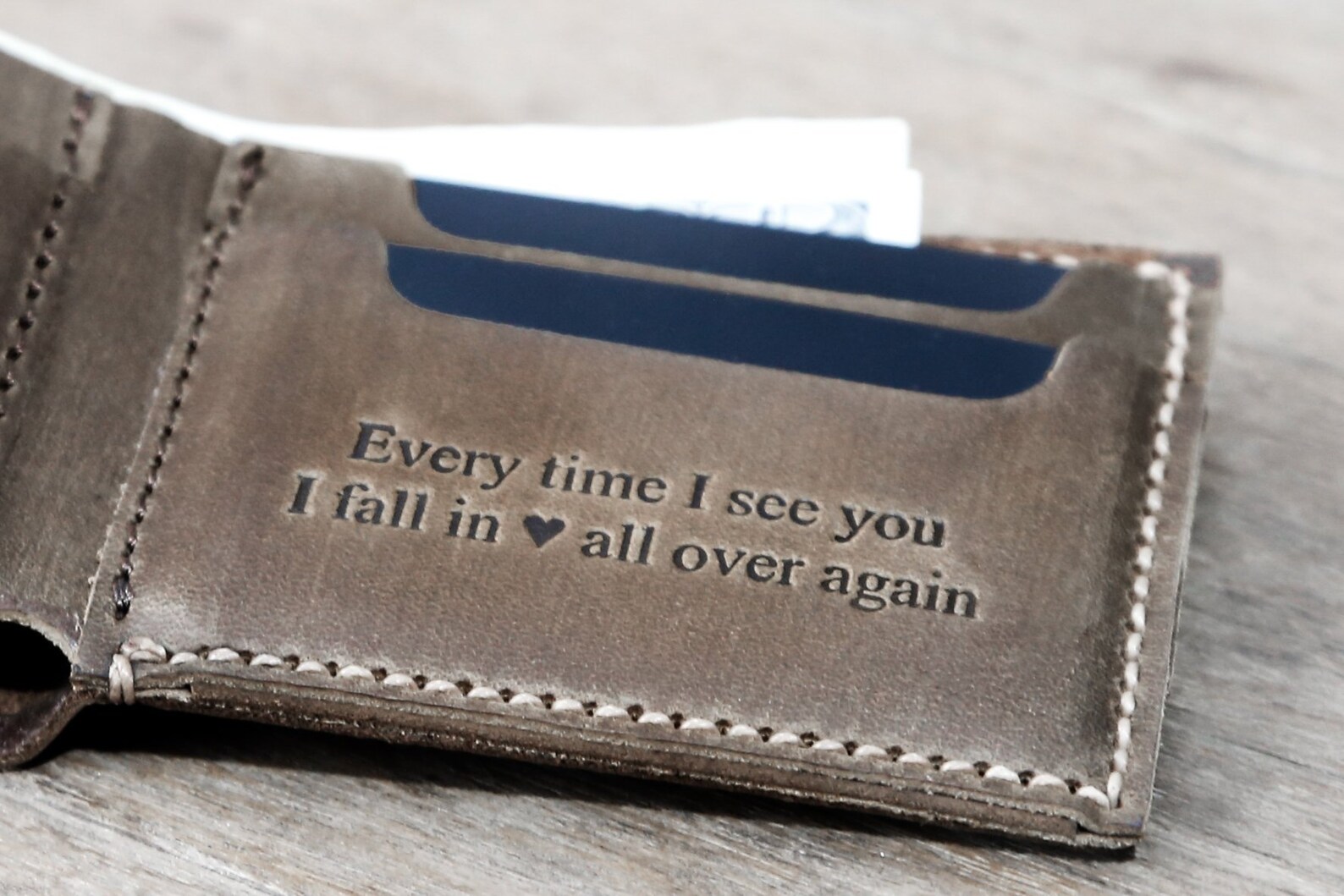 Personalized Leather Wallet Gifts for Men Gifts for Men Who Etsy
