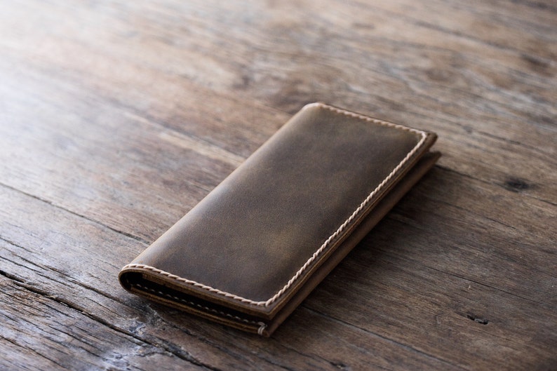 iPhone 6 PLUS Wallet Clutch Case Leather iPhone Wallet Case Rustic Signature Hand-Stitching by JooJoobs 065 image 2