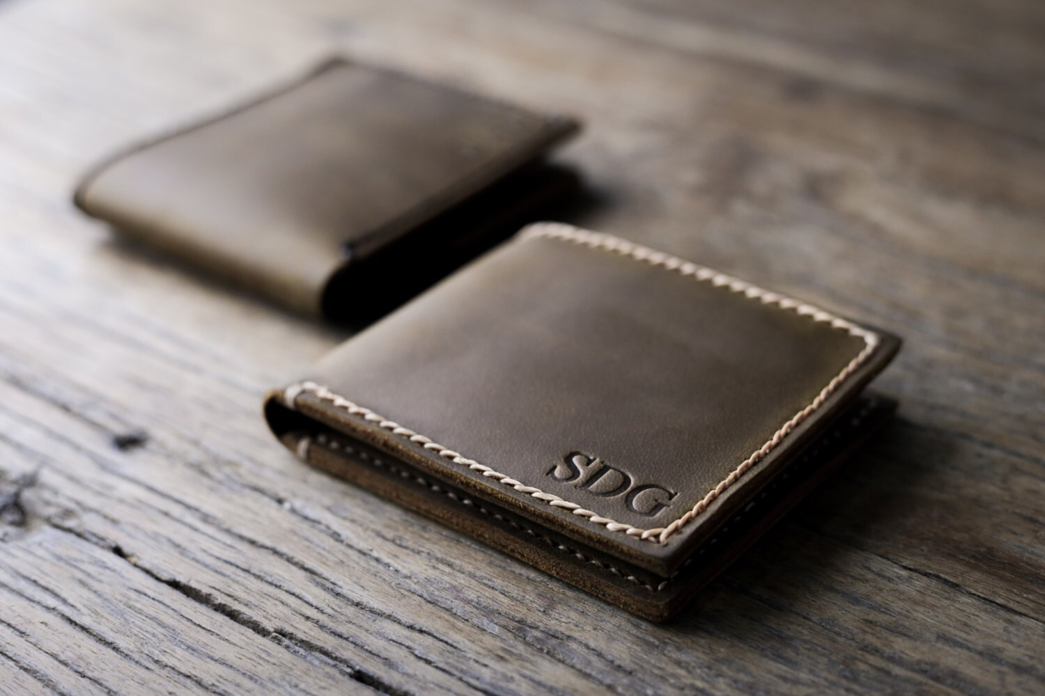 Mens Leather Wallet With Coin Pocket All Currency Friendly Rugged, Rustic  Appeal Listing 003 