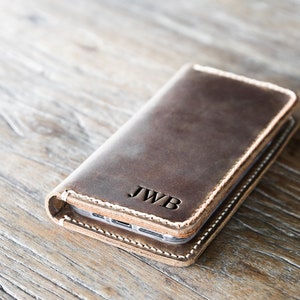 iPhone Leather Wallet Case, All iPhone Devices, Pick Your iPhone Device from the drop-down menu, Leather iPhone Case 055 image 2