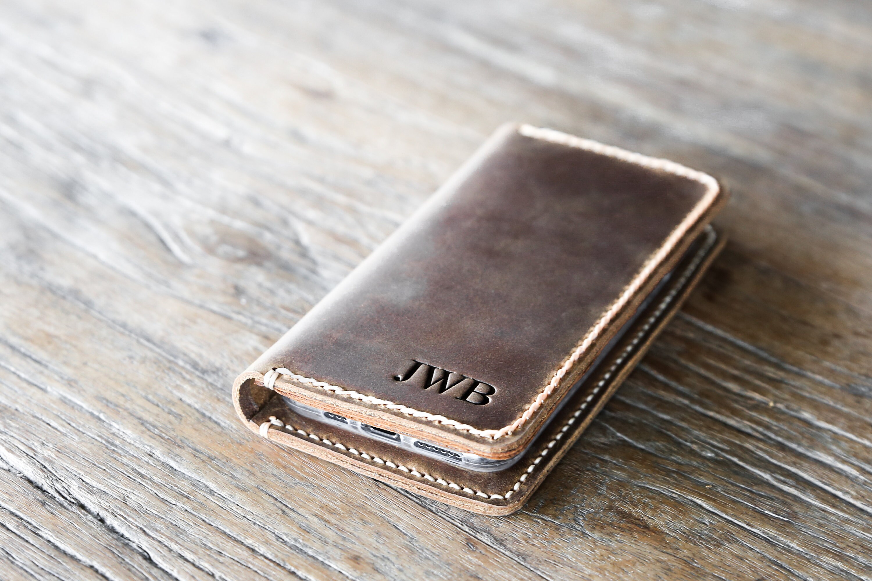Leather cheap phone wallet
