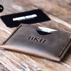 Minimalistische Leder Geldbörse, Groomsman Geschenk, Groomsmen Gift Brieftasche, Trauzeuge Geschenk, Hochzeitsgeschenk, Hochzeitsgeschenk für Gäste #061
