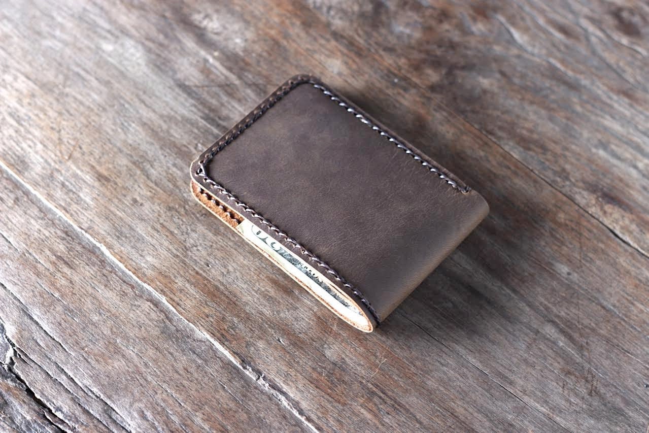 Minimalist Wallet Gift Ideas for Men Leather Wallet Etsy UK