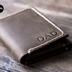 Mens Leather TRIFOLD WALLET for Men, Leather Trifold Wallet, Mens Wallet, Mens Leather Wallet, Mens Trifold Wallet, Personalized Gift  #029