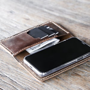 iPhone Wallet Case, PERSONALIZED Leather iPhone Case, Leather iPhone Case, Gifts, Personalized iPhone PICK your iPhone below 055 image 5