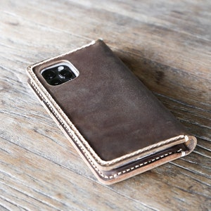 iPhone 12 Pro Case, PERSONALIZED Leather iPhone Wallet Case, Leather iPhone Case, Gifts, Personalized iPhone PICK your iPhone below 055 image 6