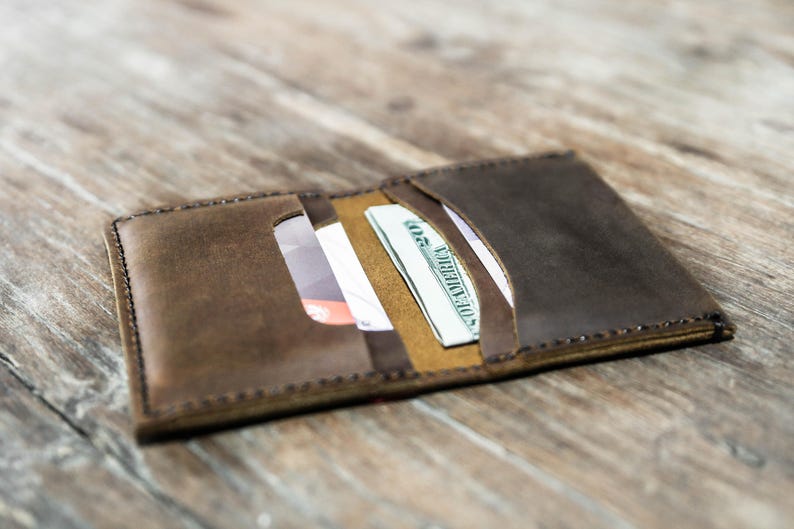 Not All Who Wander Are Lost Wallet Handmade Leather Wallet Etsy