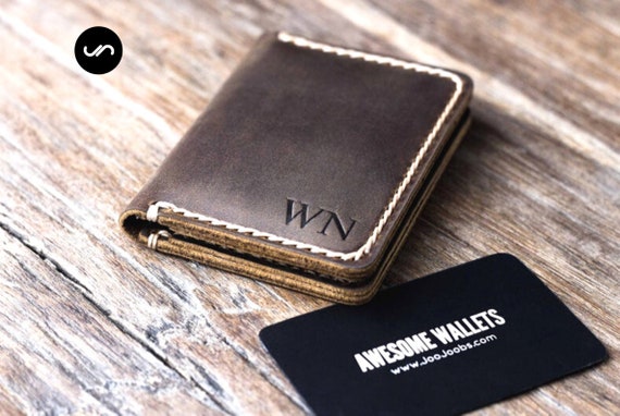 PERSONALIZADO Monedero de para hombre - Etsy España