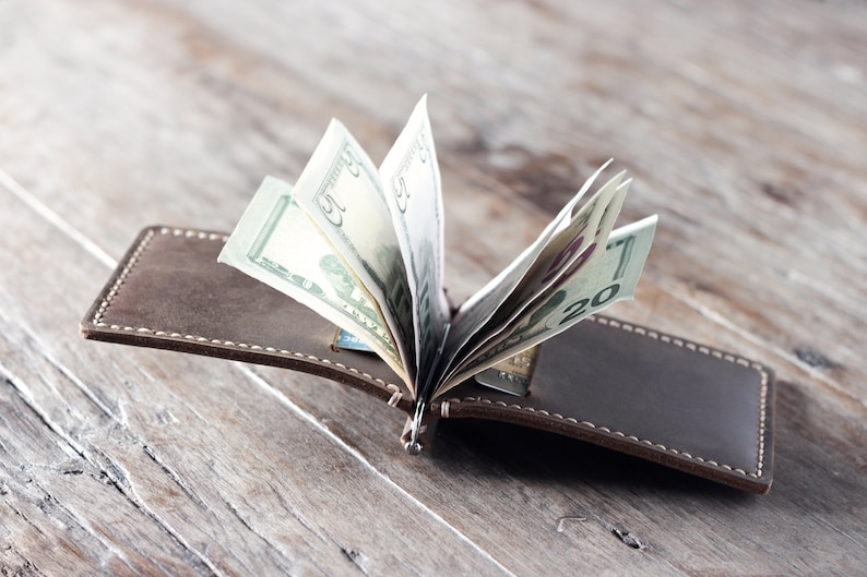 leather money clip wallet personalized Leather Money Clip Wallet PERSONALIZED Wallet Money Clip | Etsy
