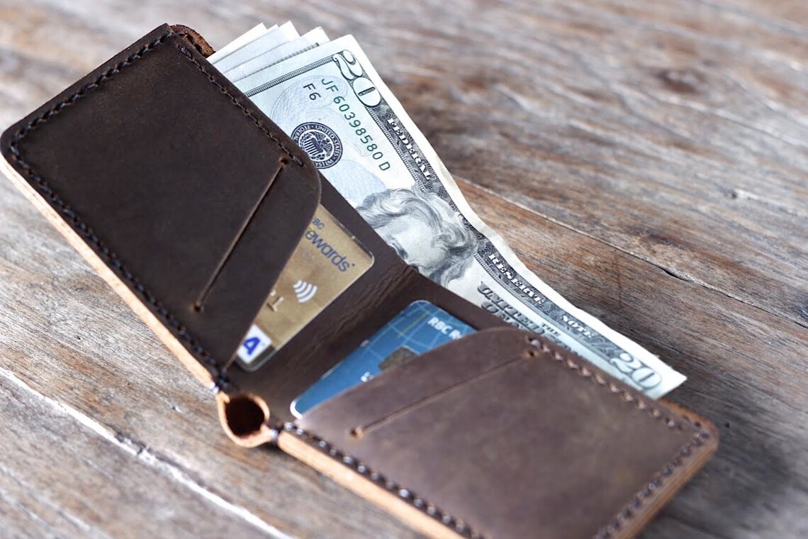 Minimalist Wallet Gift Ideas for Men Leather Wallet Etsy