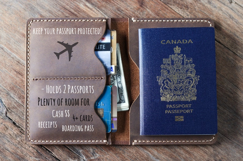 PERSONALIZED PASSPORT WALLET, Leather Passport Wallet, travel wallet, passport case, leather passport holder, document wallet Listing 021 image 3