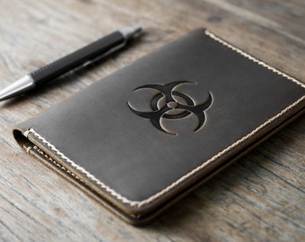 Refillable Personalized Leather Journal - Custom Leather Notebook Sketchbook Handmade Full Grain Leather Add Your Monogram - On Sale! #072