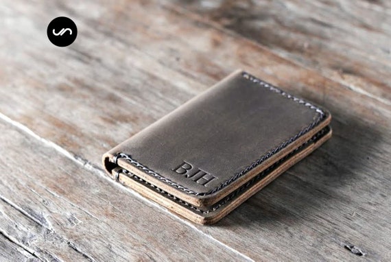 Leather Mens Slim Cards Holder Front Pocket Wallets Card Wallet for Me –  iwalletsmen