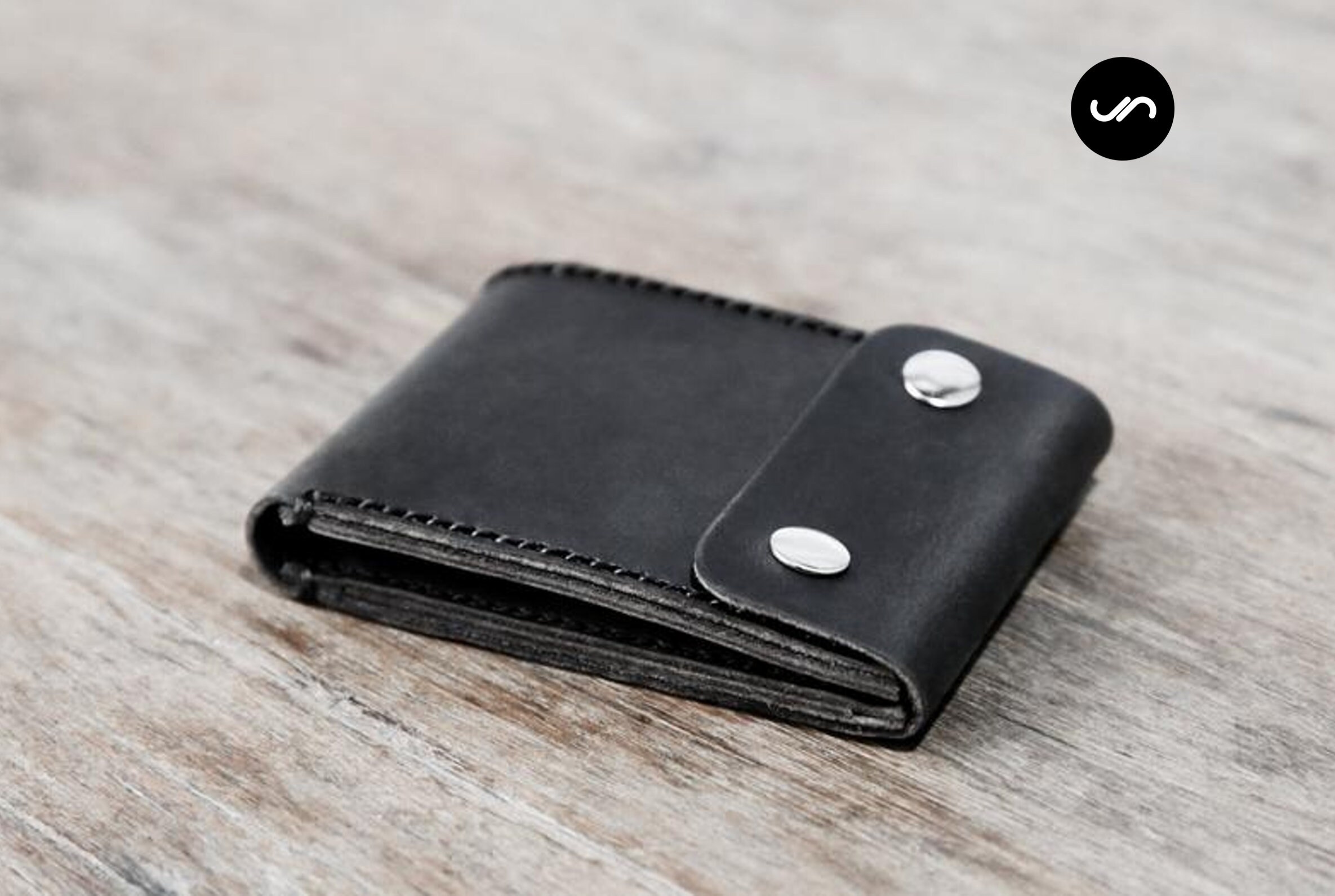 MENS WALLET SNAP Closure Leather Mens Wallet Handmade Snap Etsy