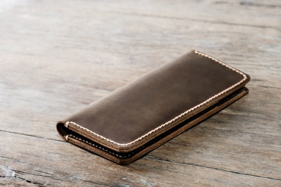 Handmade fullgrain leather wallet - Indianleathercraft