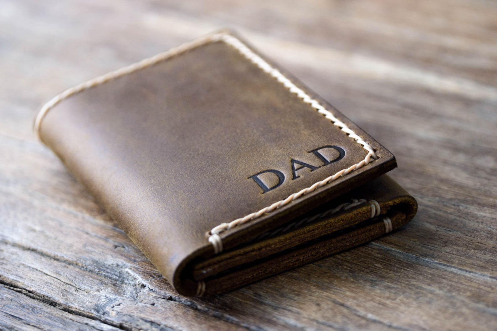 Example of engraved wallet