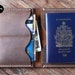PASSPORT WALLET, Leather Travel Wallet, Unique Gifts for Men, Personalized Travel Wallet, Unique Travel Gifts for Men, Passport Wallet #021 