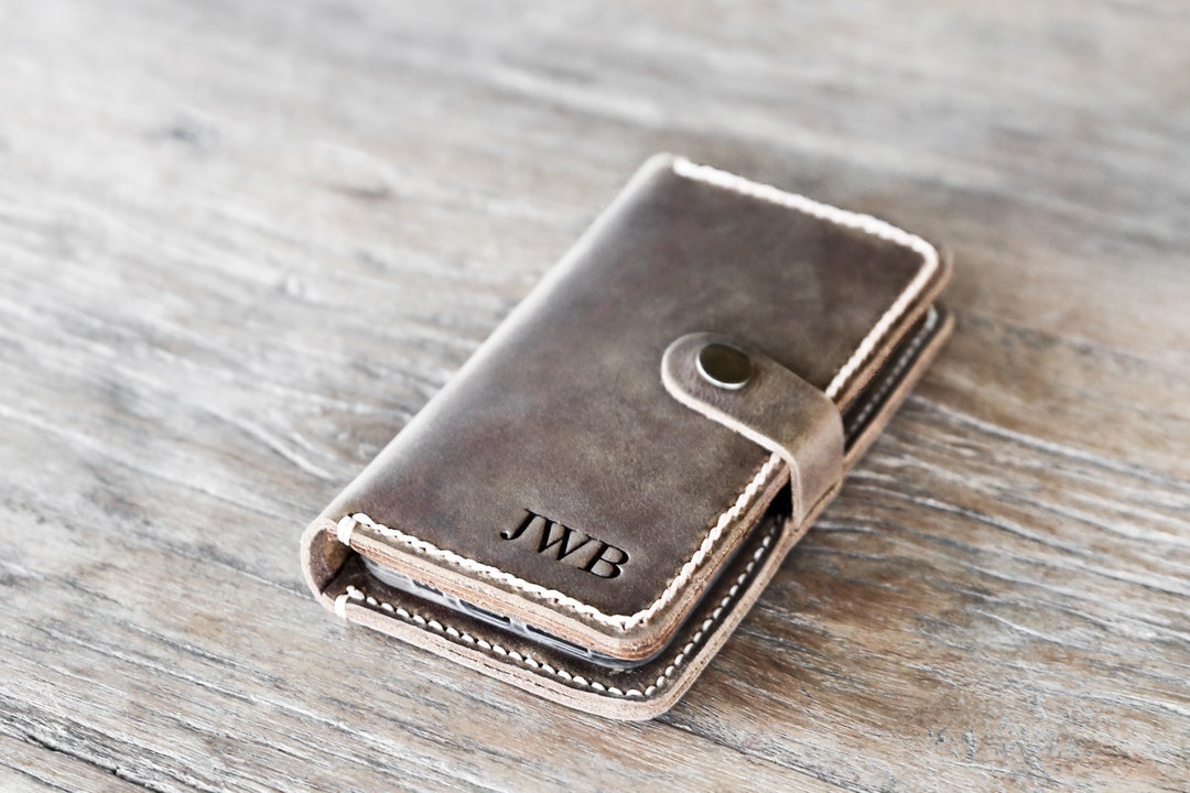 classic high quality leather wallet card slot case For iPhone 11 12 13