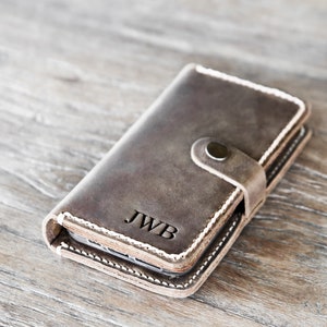 Funda tipo cartera para iPhone con cierre, Funda de piel personalizada para iPhone, Funda de piel para iPhone, iPhone personalizado - ELIGE tu iPhone a continuación #056