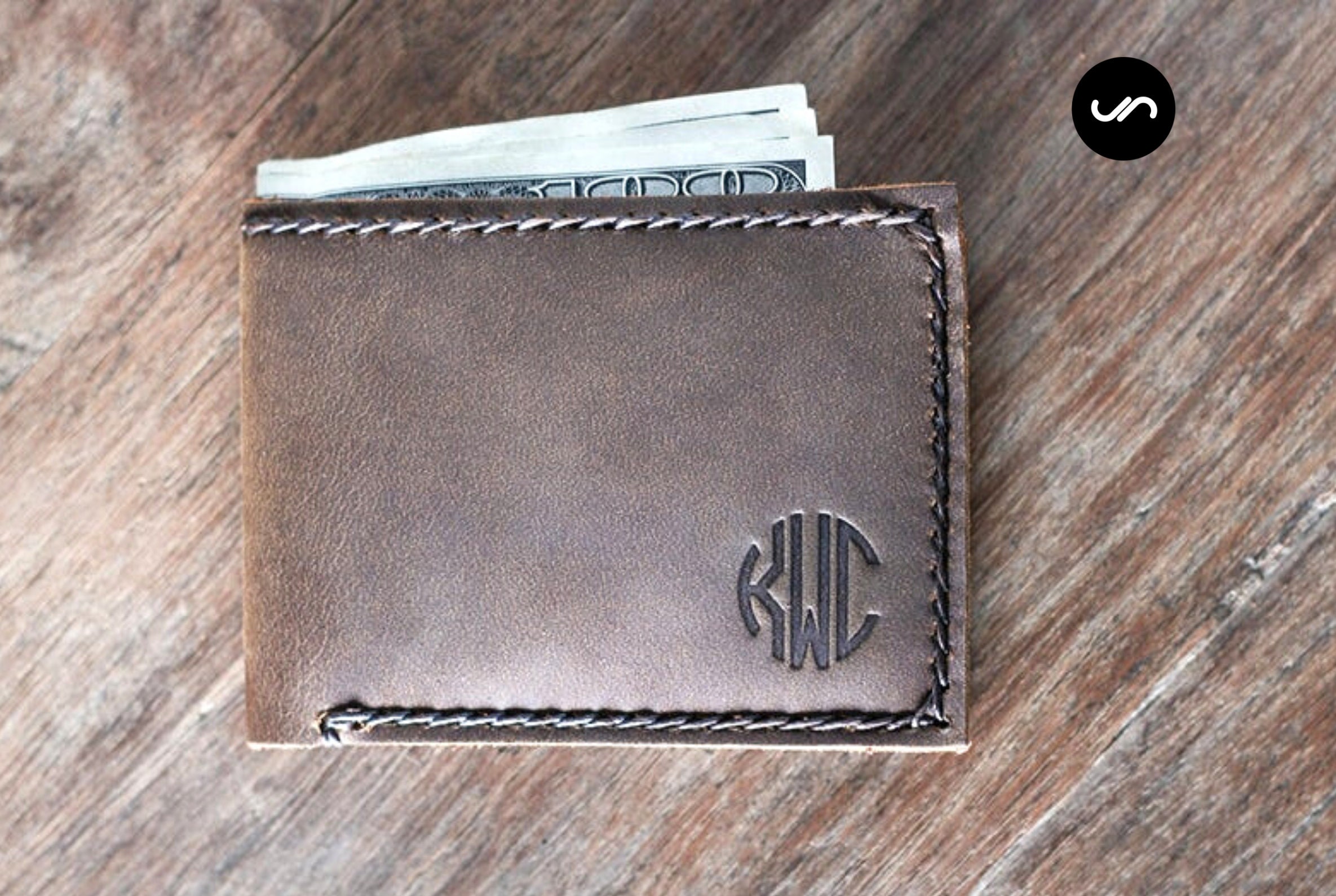 Mens Leather Wallet With Coin Pocket All Currency Friendly Rugged, Rustic  Appeal Listing 003 