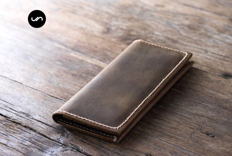 iPhone 6 PLUS Wallet Clutch Case Leather iPhone Wallet Case Rustic Signature Hand-Stitching by JooJoobs 065 image 1