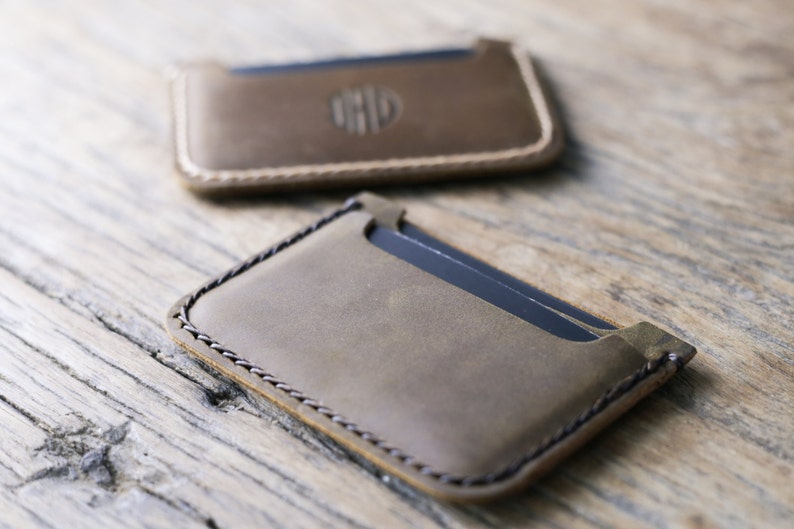 Front Pocket Wallet With Rounded Corners Groomsmen Gift Card Etsy