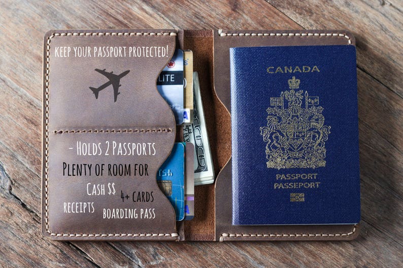 PASSPORT WALLET, Leather Travel Wallet, Unique Gifts for Men, Personalized Travel Wallet, Unique Travel Gifts for Men, Passport Wallet 021 imagem 2