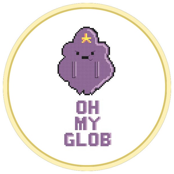 Cross Stitch Pattern - Lumpy Space Princess | Craft Supplies | PDF Pattern//Instant Download//Digital Download