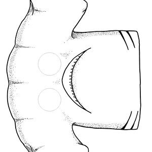 Printable Shark Masks | Halloween Masks | Colorable Masks | Shark Party ...