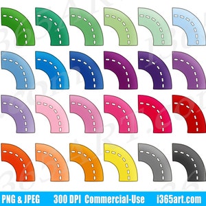Buy 3 Get 1 Free Road Clipart, Road Clip Art, Travel, Streets, Curvy, traffic, Road Trip, Highway Driving, Planner Sticker, Reminder
