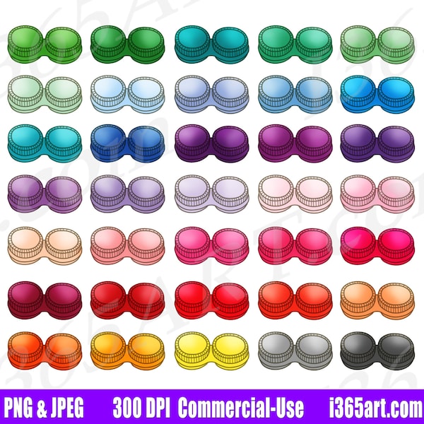 Buy 3 get 1 Free Contact Lenses Clipart, Contact Lenses Case Clip Art, Eye Contacts, Vision Eyewear, Planner Graphics, PNG, Commercial