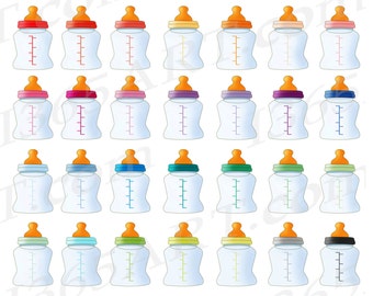 Buy 3 Get 1 Free Baby Bottle Clipart, Baby Milk Clip Art, Cute Baby Bottles, Baby Showers, Infant Nursery, New Baby, Planner Icons, PNG