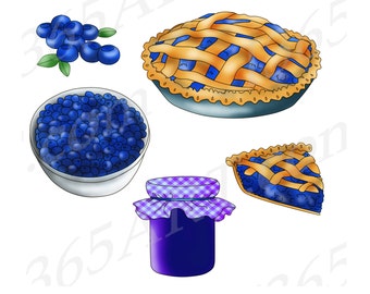 Comprar 3 obtener 1 gratis Blueberry Clipart, Blueberry Clip Art, Blueberry Pie, Frutas, Blueberry Jam, Gráficos Digitales, Scrapbooking, PNG Comercial