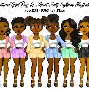 Black Girl Boss Clipart, Black Woman Clip art, Black Girl Clipart, Boss Lady Clipart, Black Women Clipart, Business Woman, Fashion Girl PNG