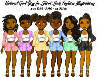 Black Girl Boss Clipart, Mode-Illustration PNG (43 Dateien)