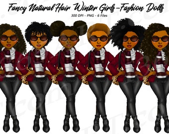 Fancy Girls Clipart, black queen png, Natural Hair, Black Girls, Black Women, African American, Winter, Planner Girl, Street Fashion, Curvy