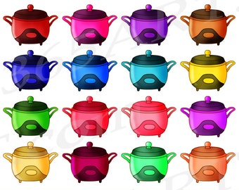 Buy 3 Get 1 Free Crockpot Clipart Clip art, Crock pot, Slow Cooker, Retro, Cooking, Dinner, Planner Supplies, Graphics, PNG, Commercial-use