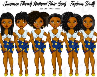 50 Off Summer Fashion Girl Clipart Summer Fashion Natural Etsy