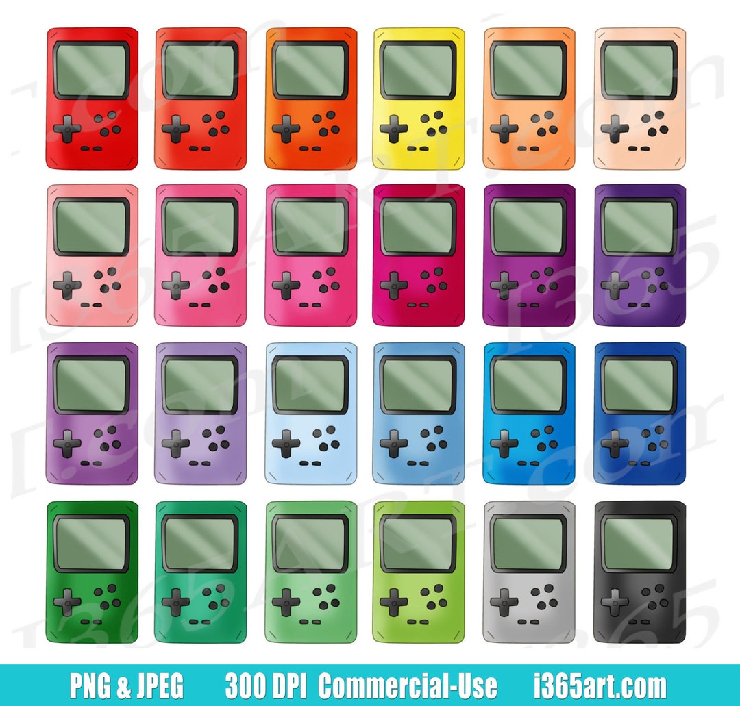Hand Held Game Clipart Gameboy Clip Art Girl Gamers Game - Etsy Singapore