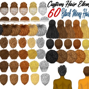 Natural Mens hairstyles clipart, Black Mens Hairstyles Clipart, Short Hairstyle, Curly Hairstyles, Best Friends Clipart, African American