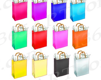 Buy 3 get 1 Free Shopping Bag Clipart, Shopping bag Clip art, Shopping clipart, Gift Bag Clipart, Birthday, Shopping Graphic, Scrapbooking